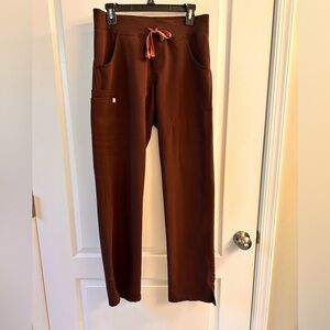 Figs Espresso Kade Cargo Scrub Pants